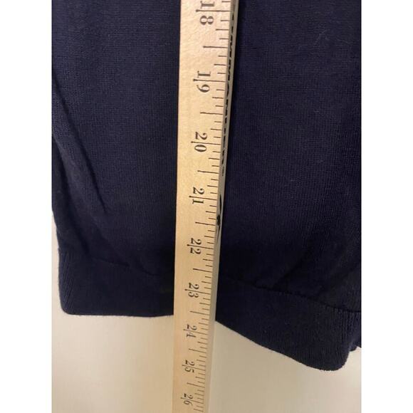 Talbots Black Heart Cardigan Sweater Button Up Preppy Holiday Classic Medium - Picture 6 of 13